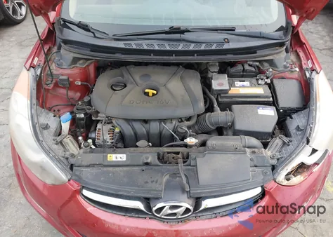 2012 Hyundai Elantra Limited (Ulsan Plant) z USA, uszkodzony, nr VIN KMHDH4AE6CU255790